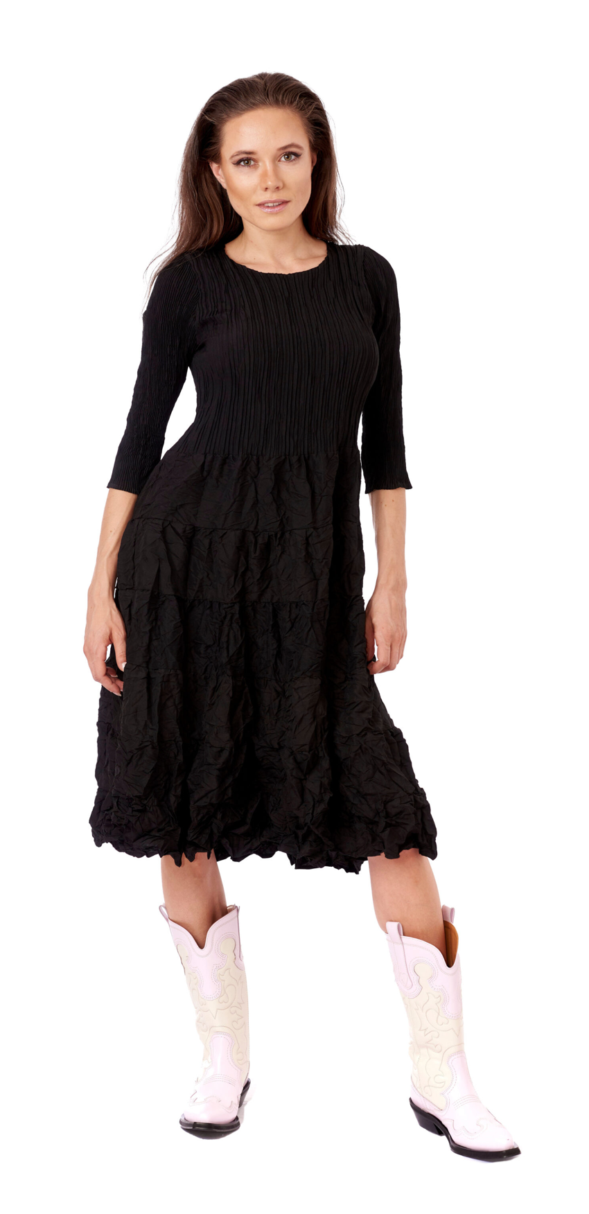 Mode Alquema Plissé Kleid