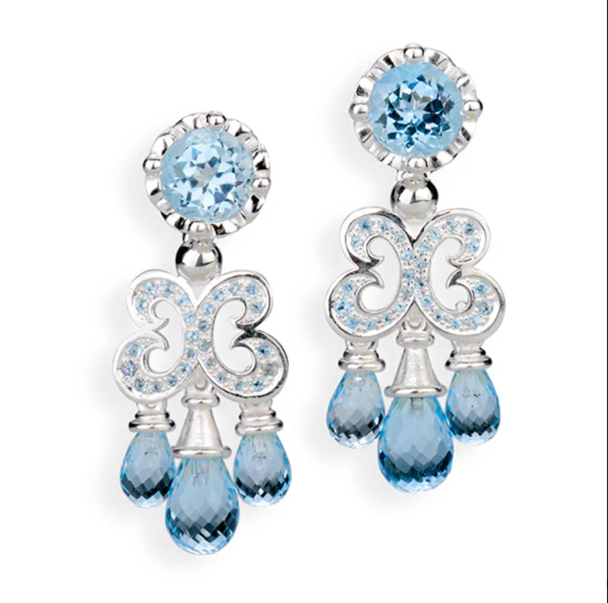 DRACHENFELS Ohrschmuck | aus Silber 925 - Topas