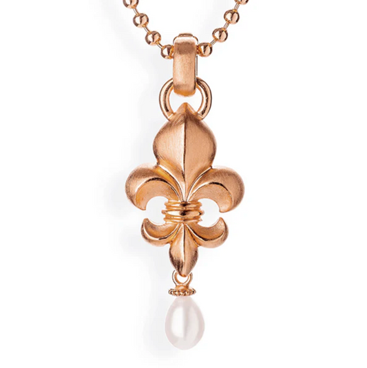 DRACHENFELS Anhänger | aus Silber 925 goldplattiert mit Süsswasserperle