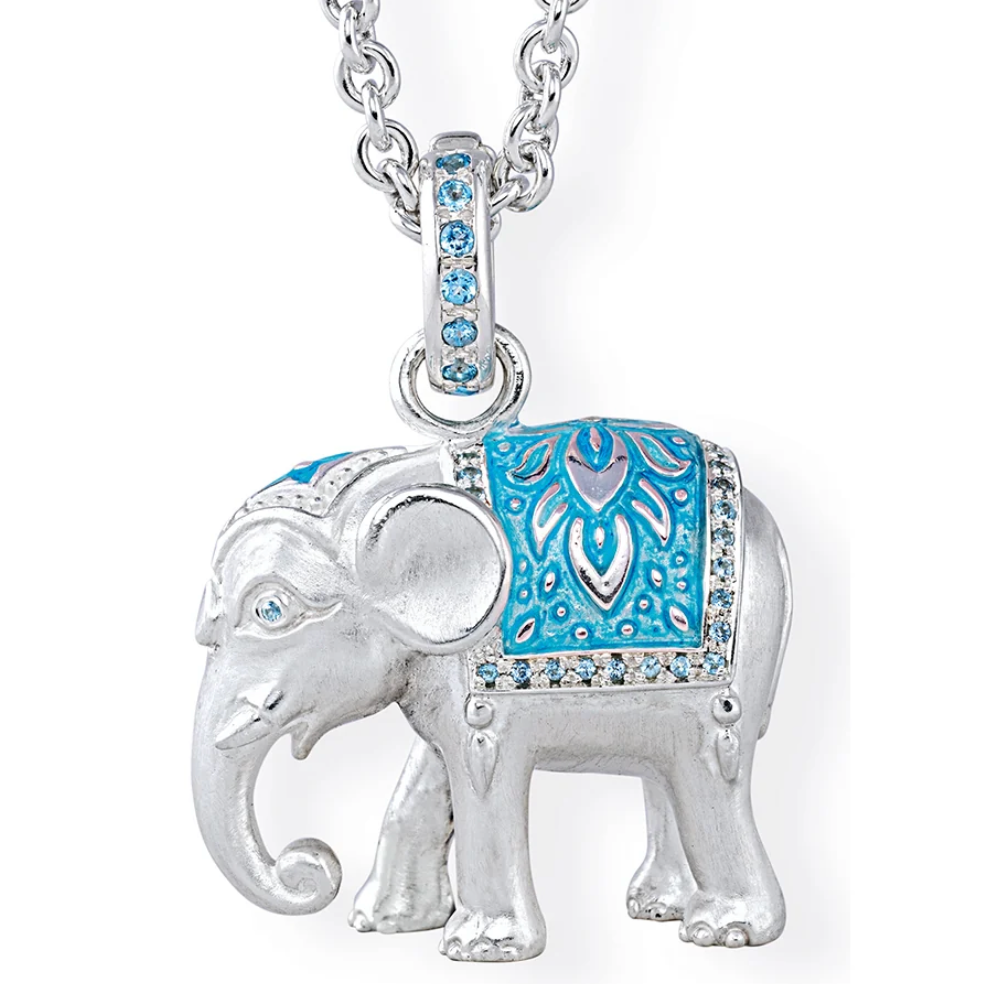 DRACHENFELS Anhänger | aus Silber 925 mit Brandlack