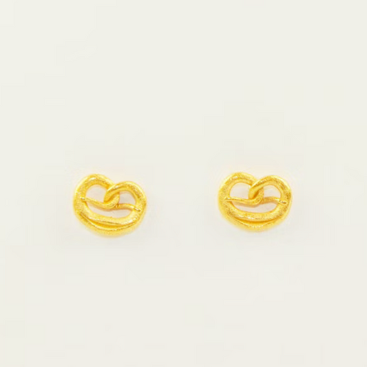 MALZ AM HALS Ohrstecker | Silber 925 BREZN mit hochwertiger Goldplattierung