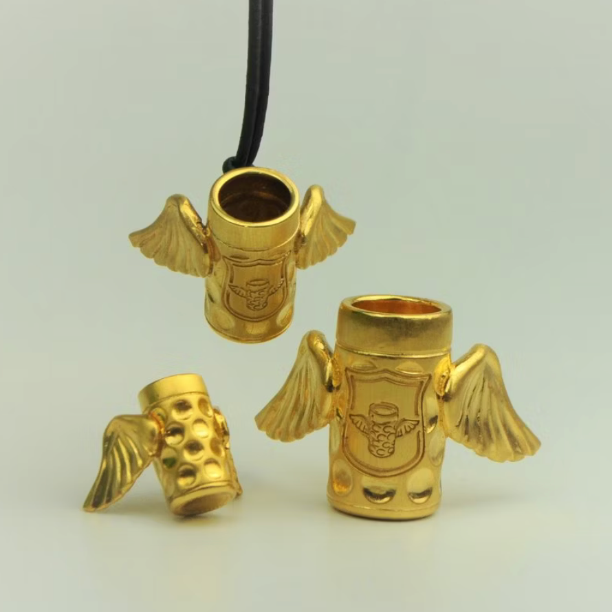 MALZ AM HALS Anhänger | Silber 925 gelbgoldplattiert ALOISIUS medium