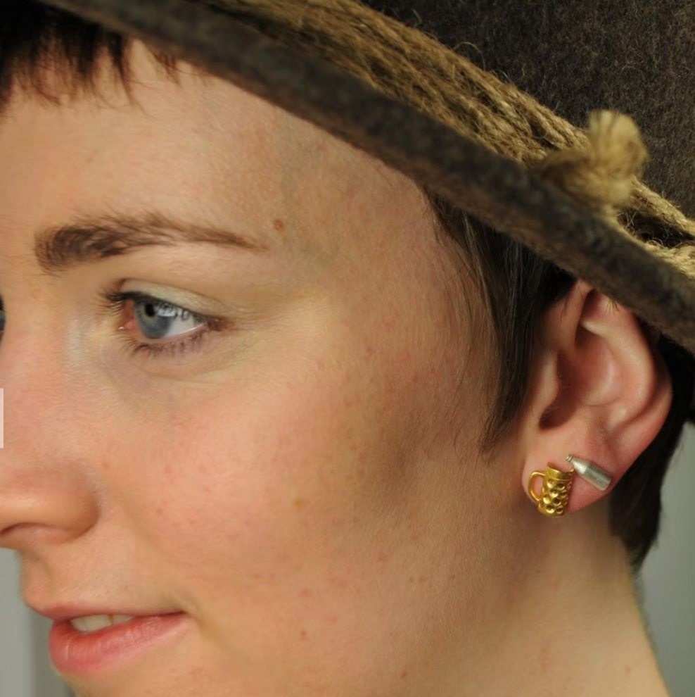 MALZ AM HALS Ohrstecker | Silber 925 MASS