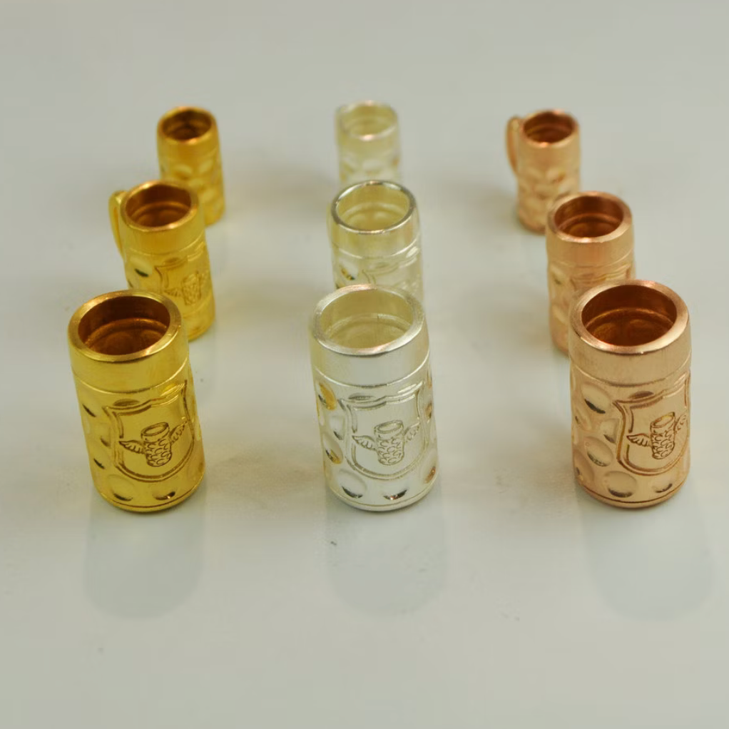 MALZ AM HALS Anhänger | Silber 925 gelbgoldplattiert MASS