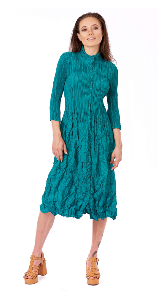 Mode Alquema Plissé Kleid