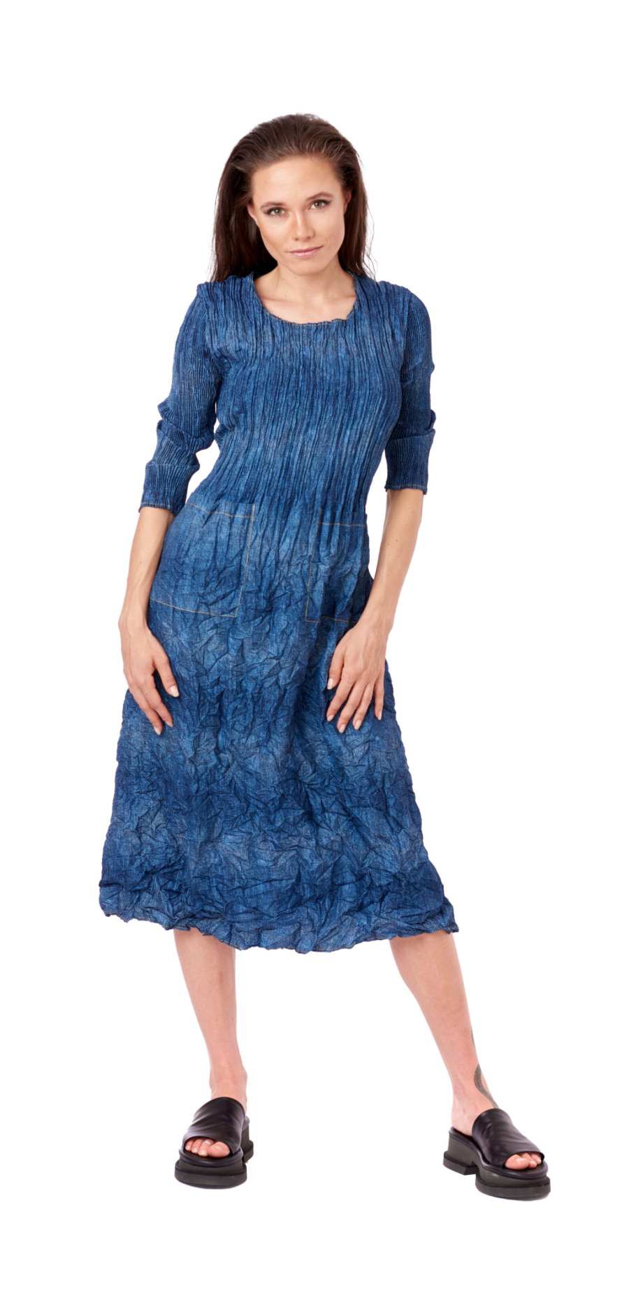 Mode Alquema Plissé Kleid