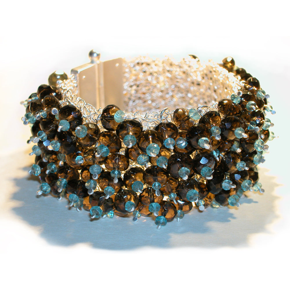 Armschmuck SEAGRAS Silber925 - Rauchquarz und Apatit