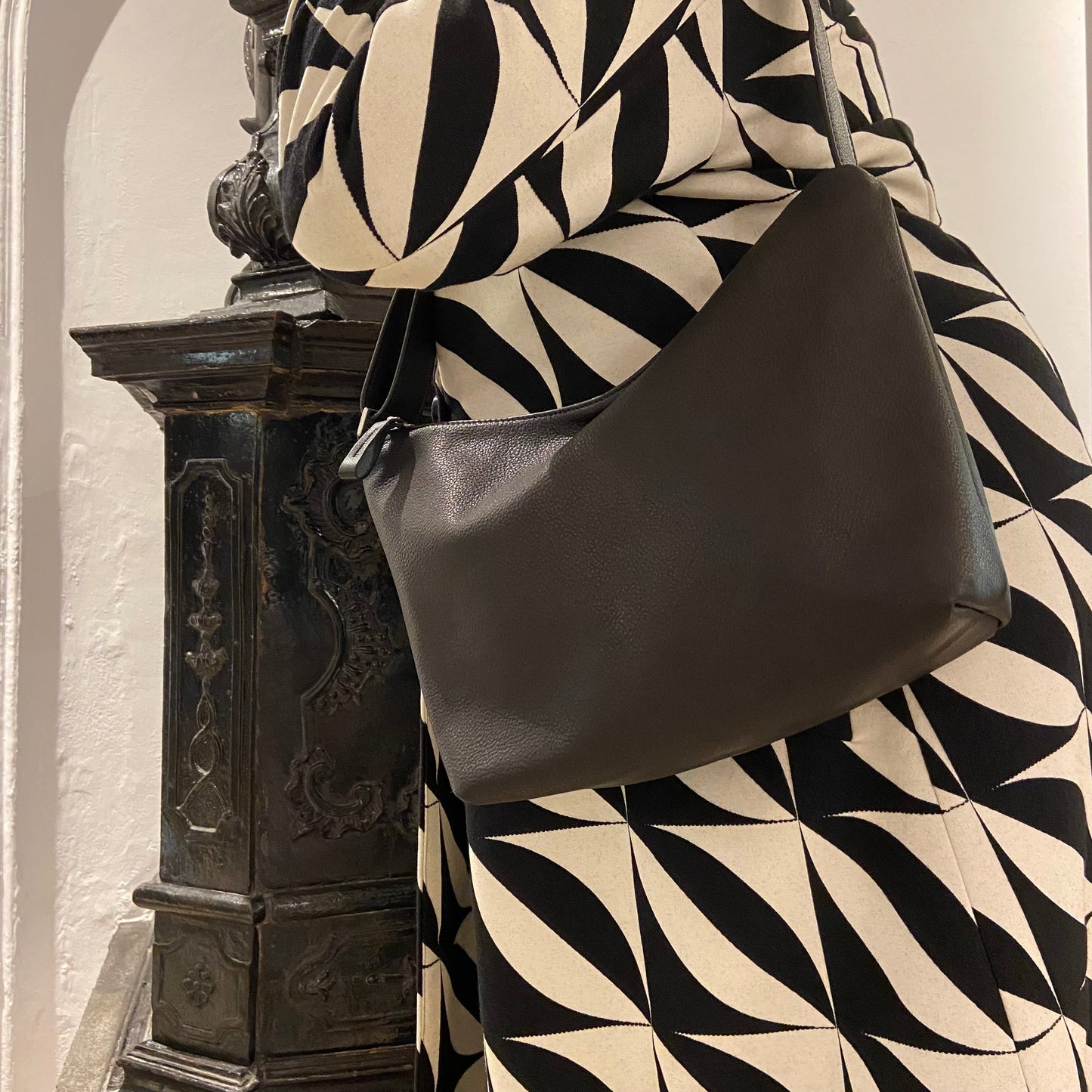 Ackermann Tasche | DUBLIN aus schwarzem Softnappa