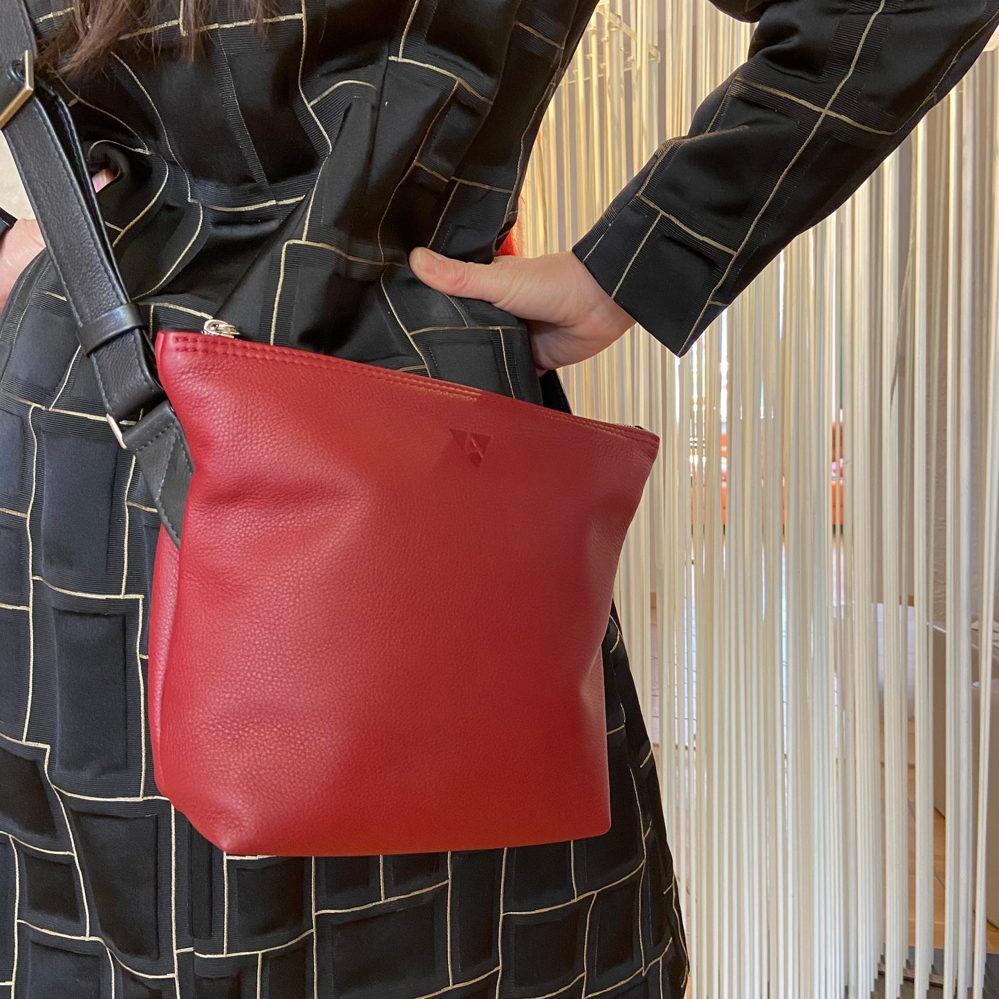 Ackermann Tasche | HELSINKI rot aus Softnappa