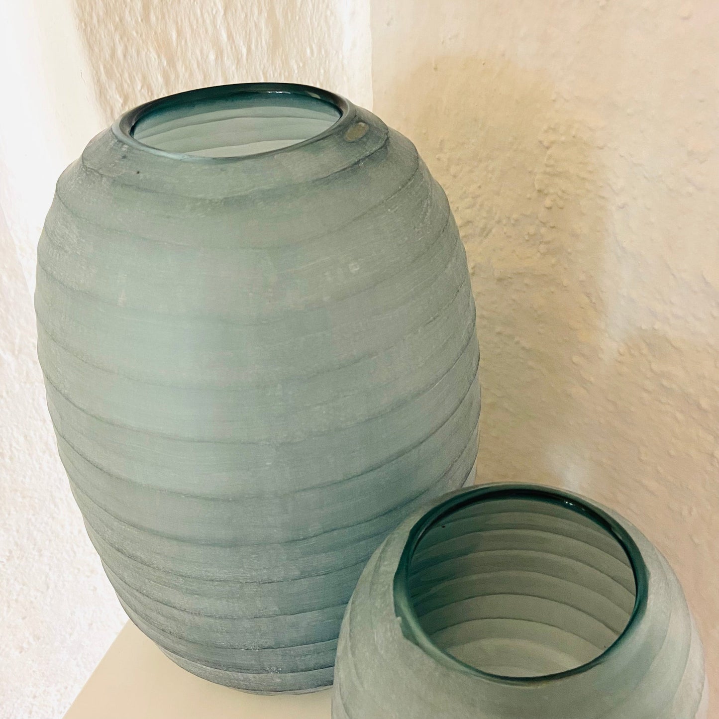 GUAXS Vase | BELLY enorm indigo | Glas, mundgeblasen und von Hand geschliffen
