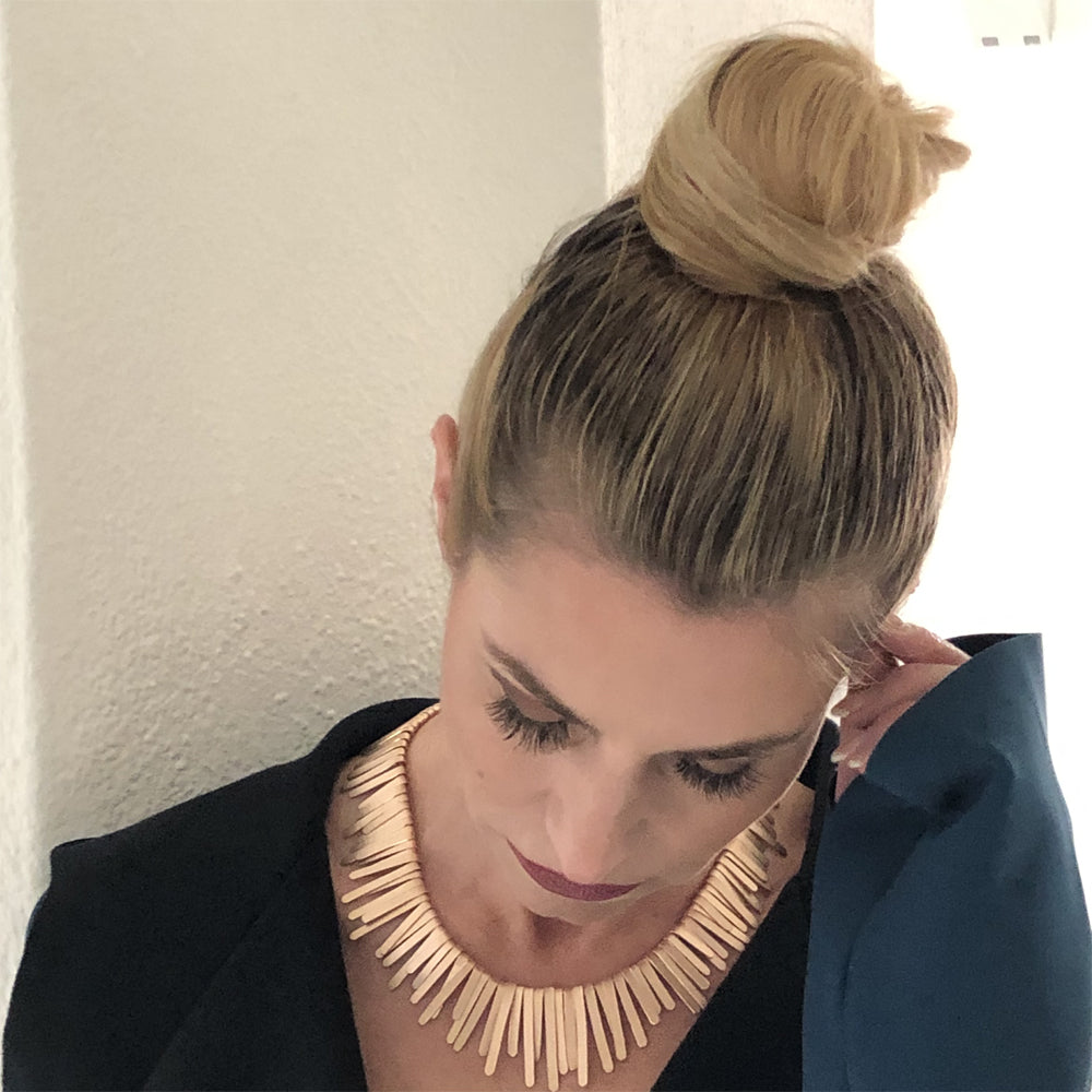 Halsschmuck STRIPE 2.0 Silber925, roseegoldplattiert
