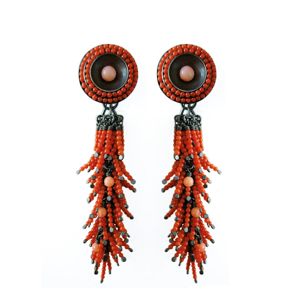 Ohrschmuck CURRANT Silber925, brüniert - Perle