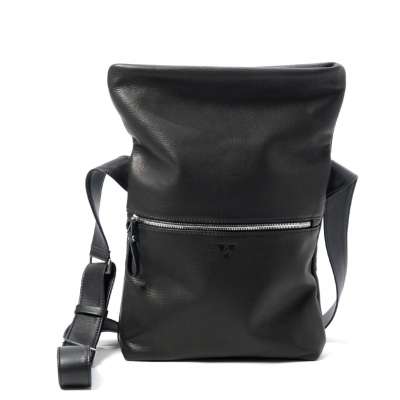 Ackermann Tasche | LONDON aus schwarzem Softnappa
