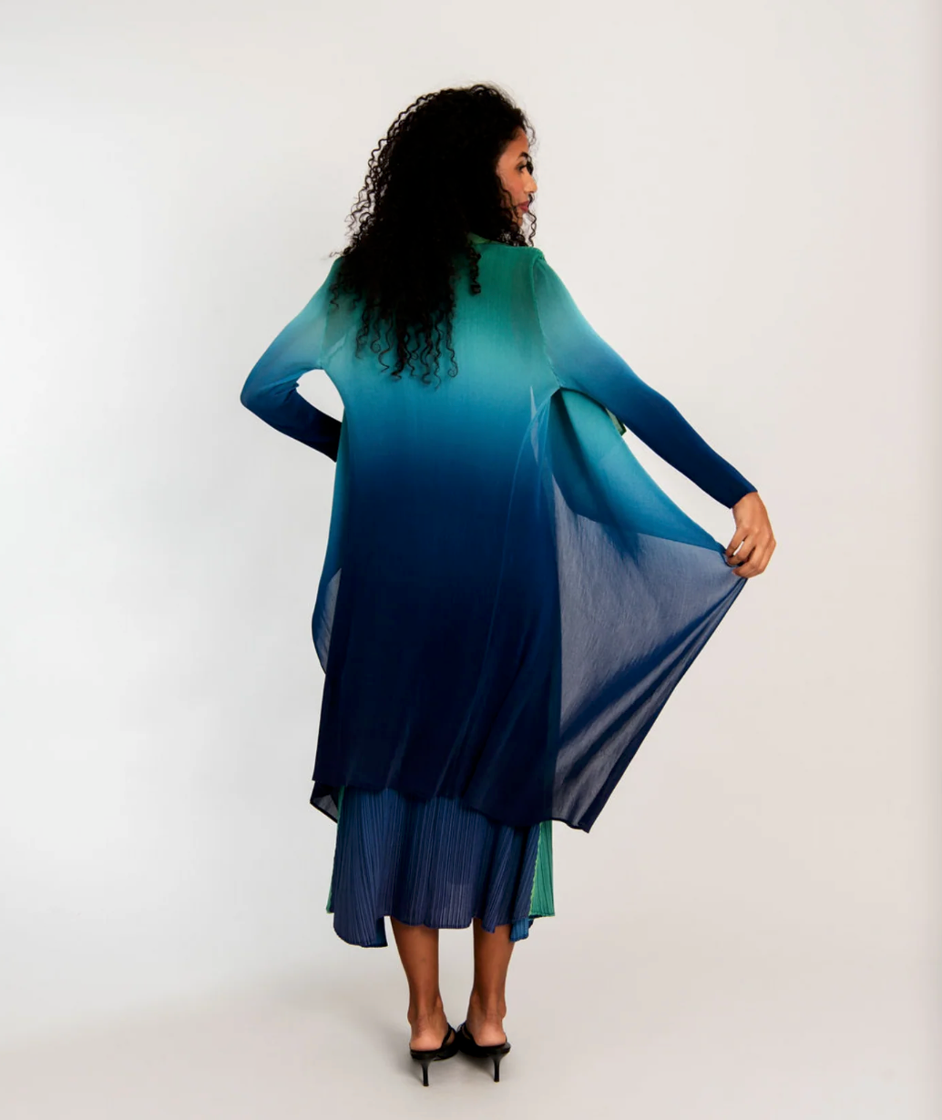 Mode Alquema Plissé Kleid - RAIN FOREST