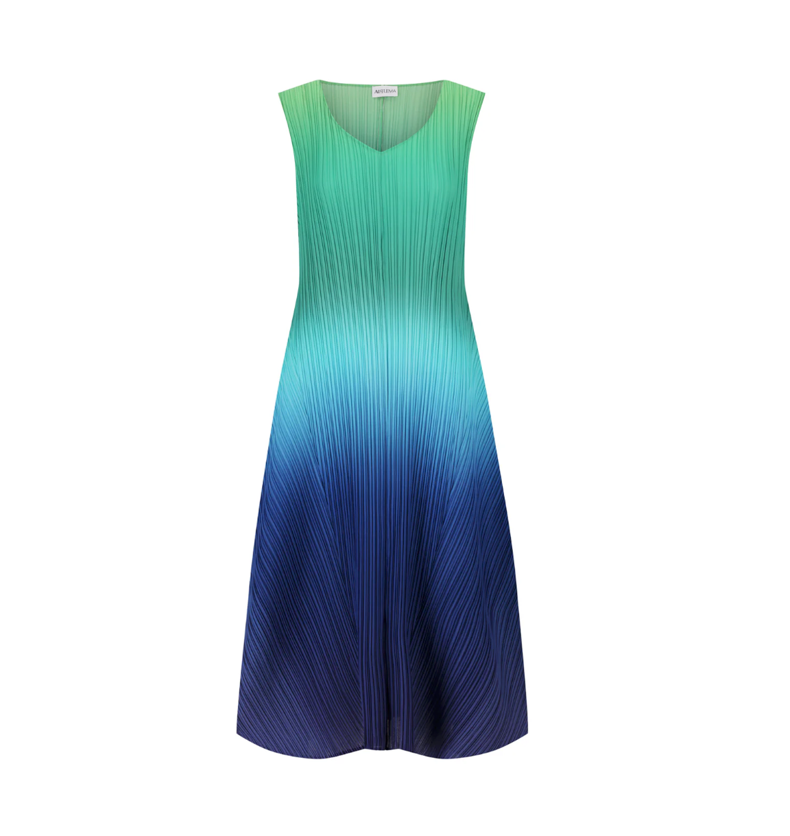 Mode Alquema Plissé Kleid - RAIN FOREST