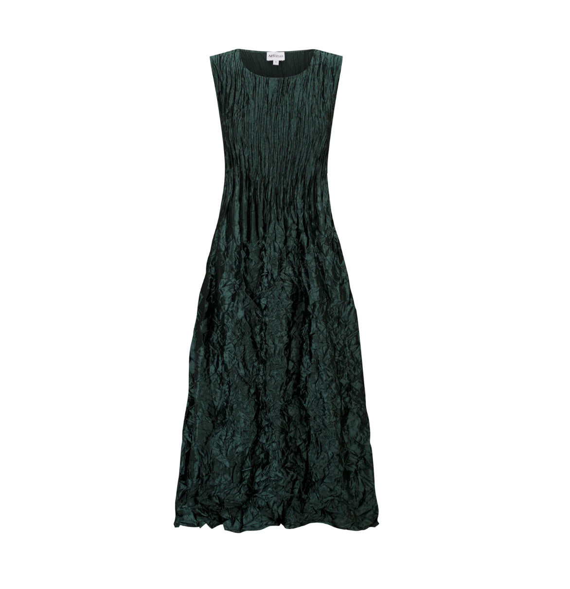 Mode Alquema Plissé Kleid - PIPPI SMASH GLOSSY GREEN