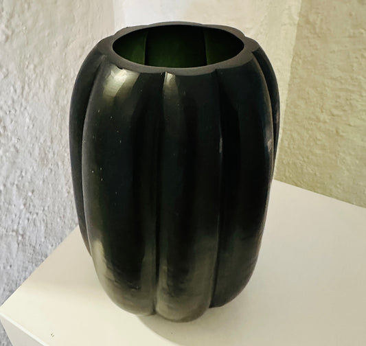 GUAXS  Vase  | LALIBELA L - dunkelgrün | Glas, mundgeblasen und von Hand geschliffen (Kopie)