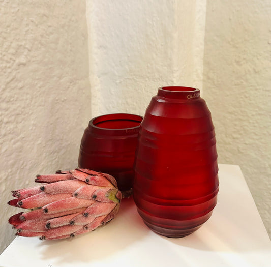 GUAXS  Vasen  | QUILOTTA M RED LATERN  | Glas, mundgeblasen und von Hand geschliffen (Kopie)